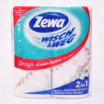 Полотенце ZEWA Wisch&Weg Design, уп.2 шт.    